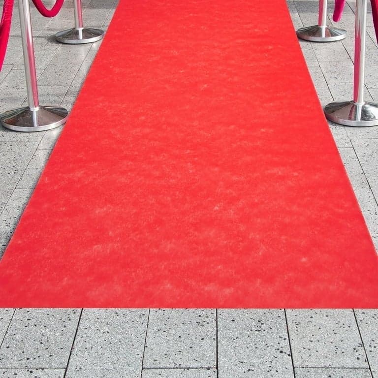 Red Carpet 3’ x 50’ Section (vinyl)