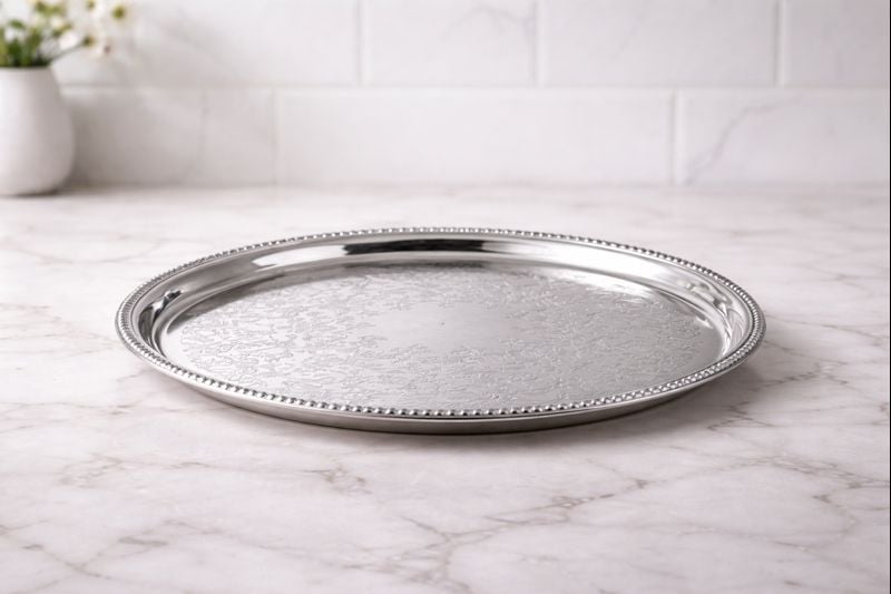 12 Round - Silver Tray