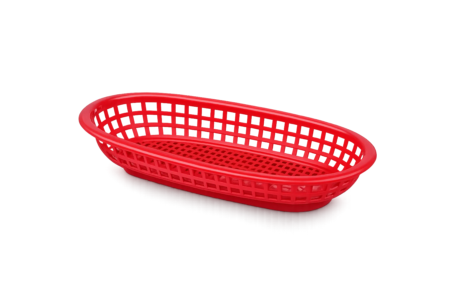 Plastic Serving Basket - Red