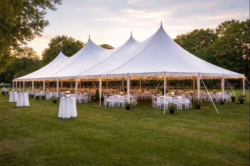 60’ x 120’ Pole Tent (Seats 720)